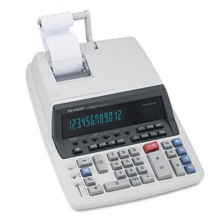 Sharp Sharp QS2770H QS-2770H Desktop Calculator 12-Digit Fluorescent Two-Color Printing QS2770H